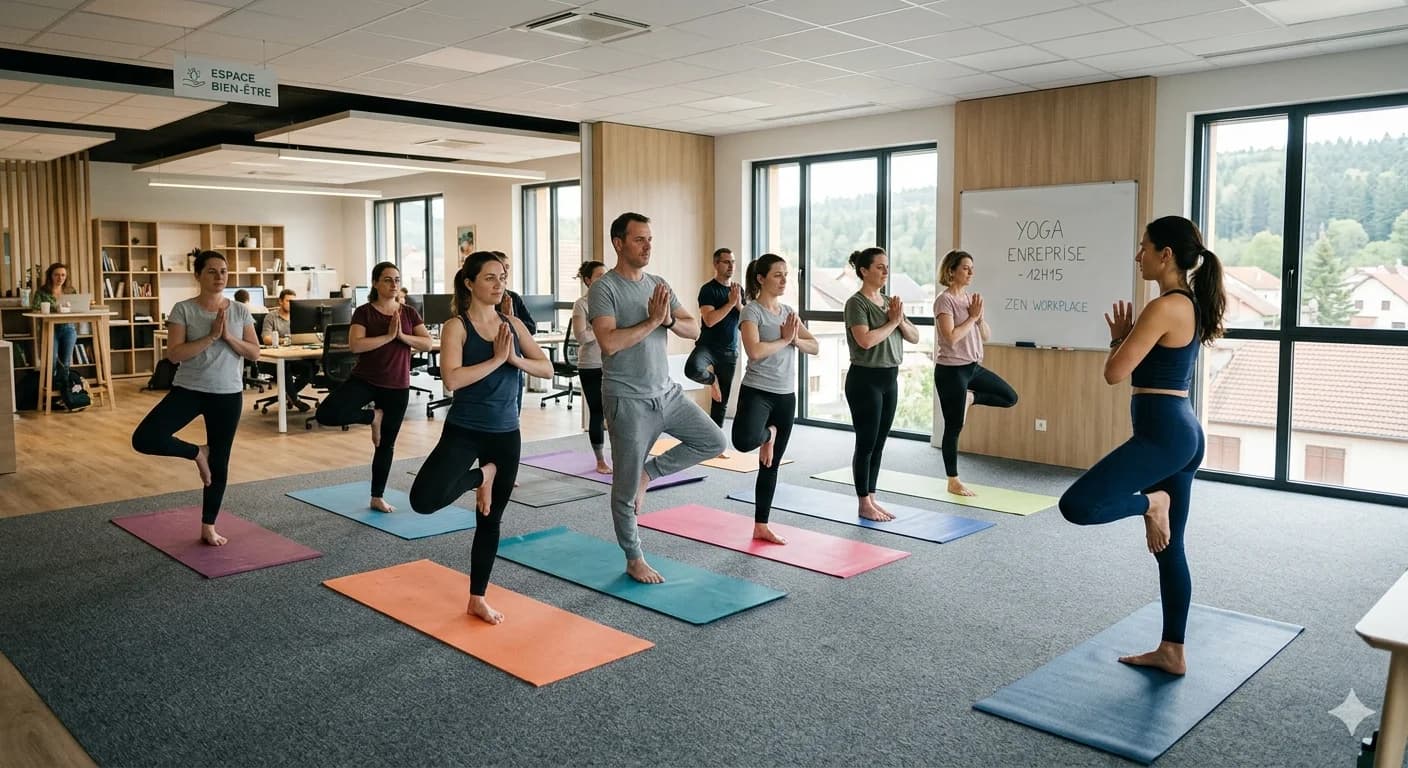 Yoga en entreprise dans les Vosges