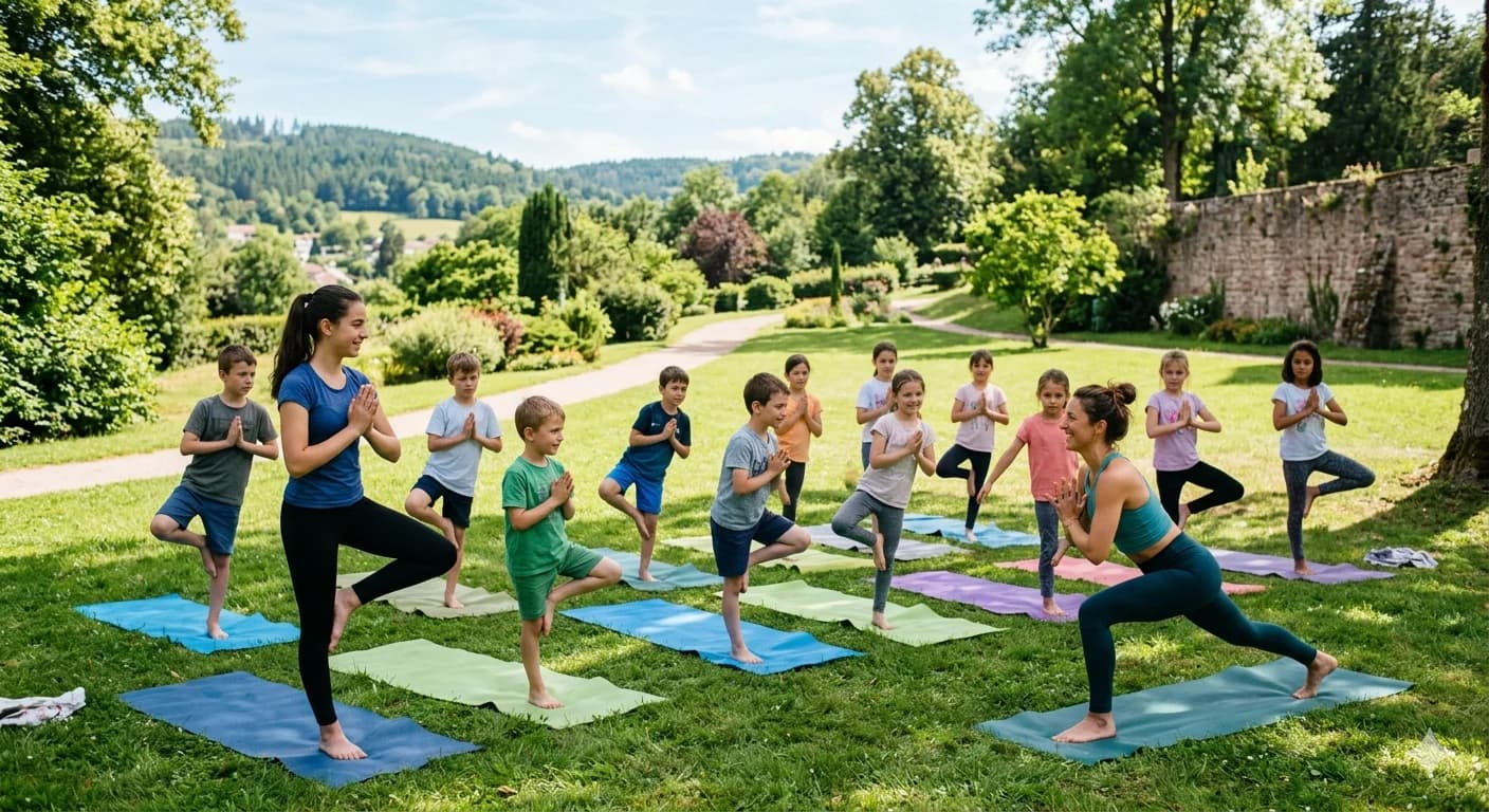 Cours de yoga pour enfants et adolescents dans les Vosges